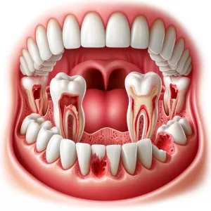 mô phỏng mất răng lâu năm